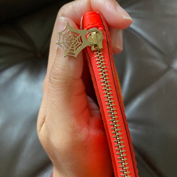 Charlotte Olympia Linen Orange Clutch - Picture 4 of 6